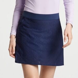 New Peter MILLAR Crown Sport Eyelet Sally Skort Navy blue